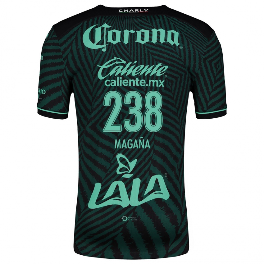 Niño Camiseta Emilio Magaña #238 Verde Negro 2ª Equipación 2024/25 La Camisa Argentina