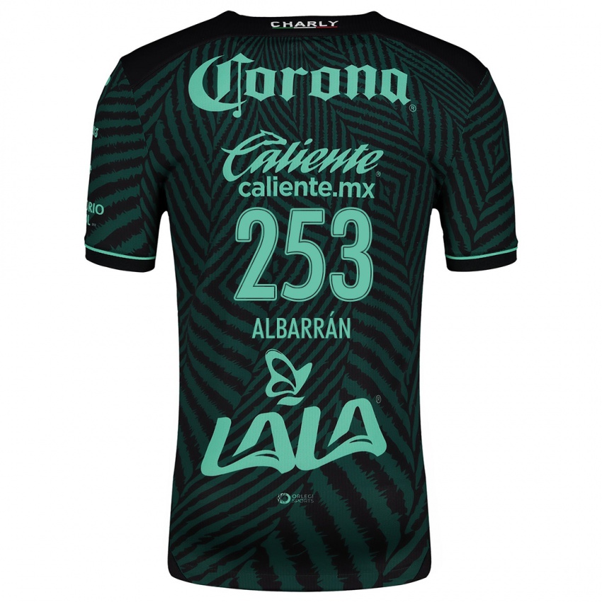 Niño Camiseta Rodrigo Albarrán #253 Verde Negro 2ª Equipación 2024/25 La Camisa Argentina