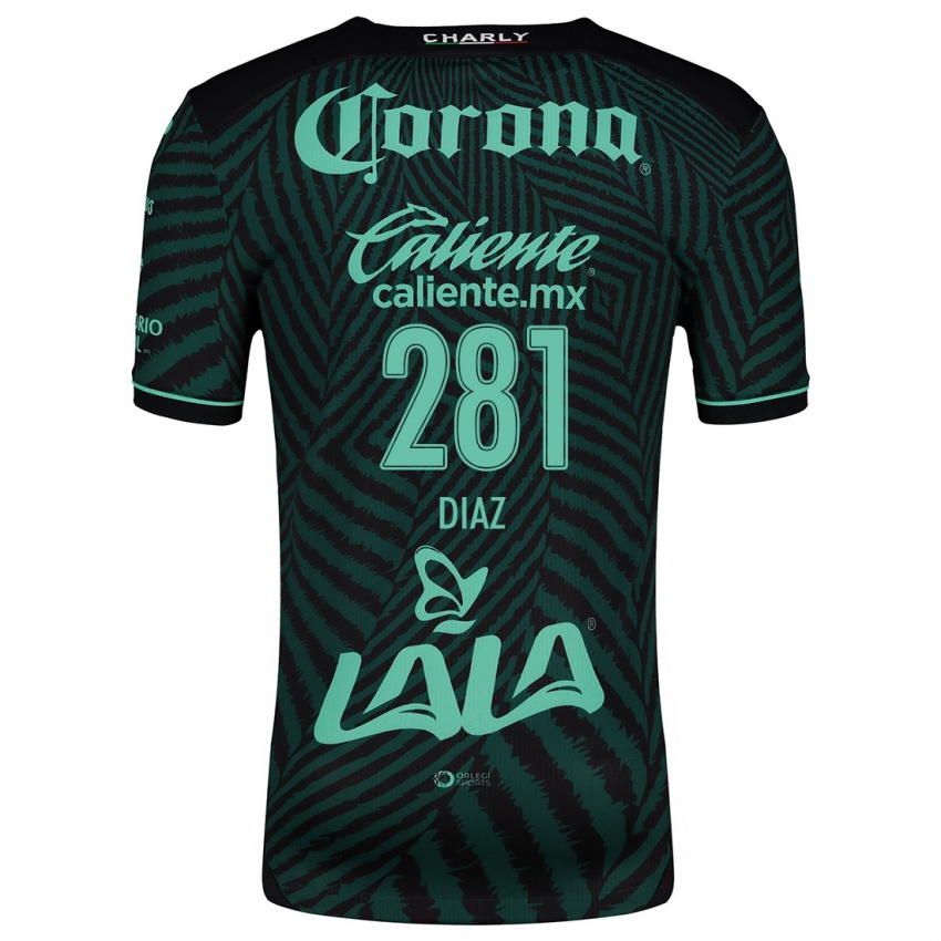 Niño Camiseta Didier Díaz #281 Verde Negro 2ª Equipación 2024/25 La Camisa Argentina