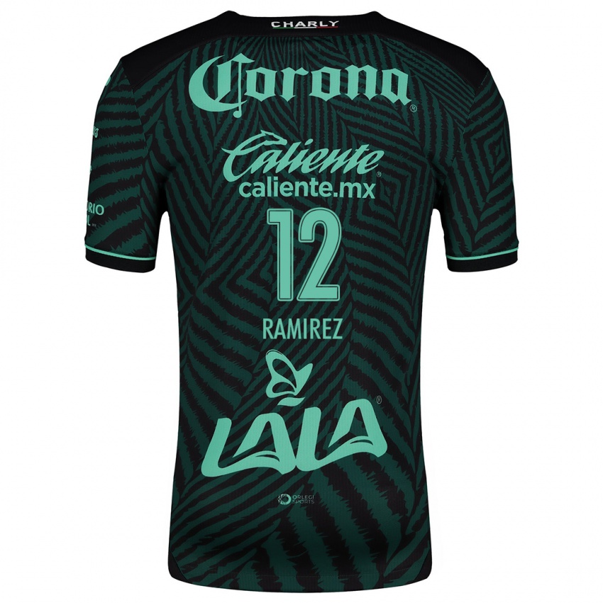 Niño Camiseta Santiago Ramírez #12 Verde Negro 2ª Equipación 2024/25 La Camisa Argentina