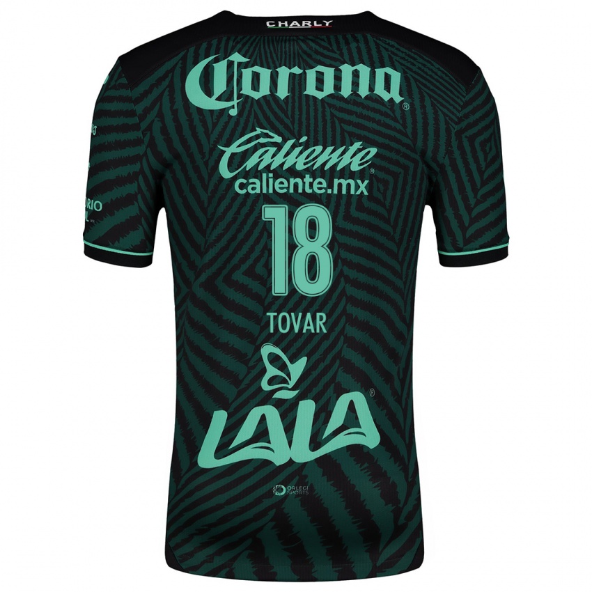 Niño Camiseta Arlett Tovar #18 Verde Negro 2ª Equipación 2024/25 La Camisa Argentina