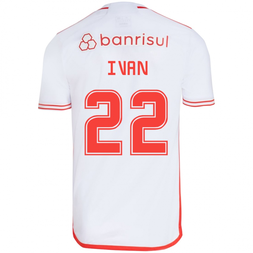 Niño Camiseta Ivan #22 Blanco Rojo 2ª Equipación 2024/25 La Camisa Argentina