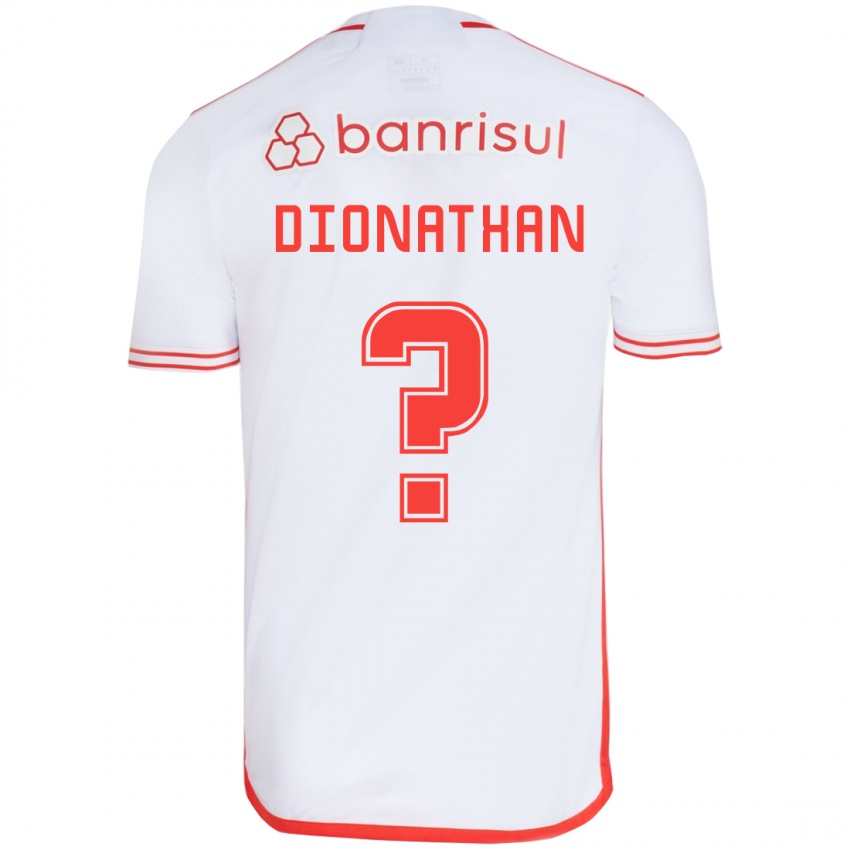 Niño Camiseta Dionathan #0 Blanco Rojo 2ª Equipación 2024/25 La Camisa Argentina