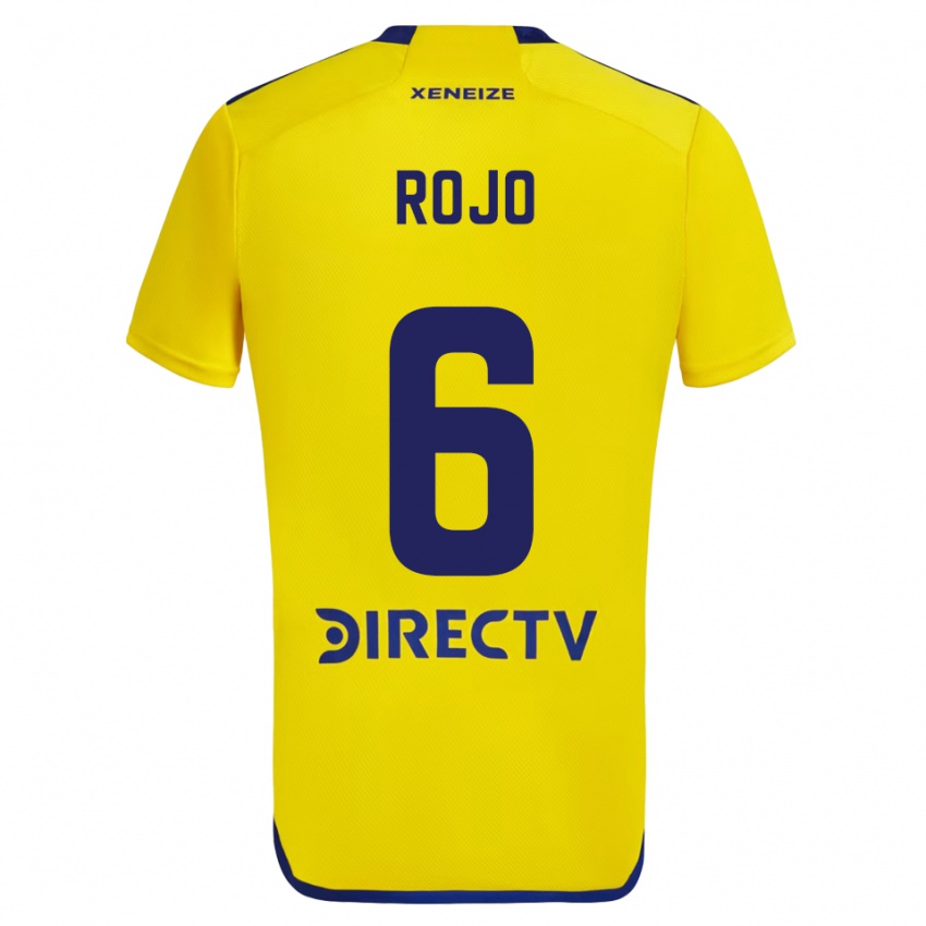 Niño Camiseta Marcos Rojo #6 Amarillo Azul 2ª Equipación 2024/25 La Camisa Argentina