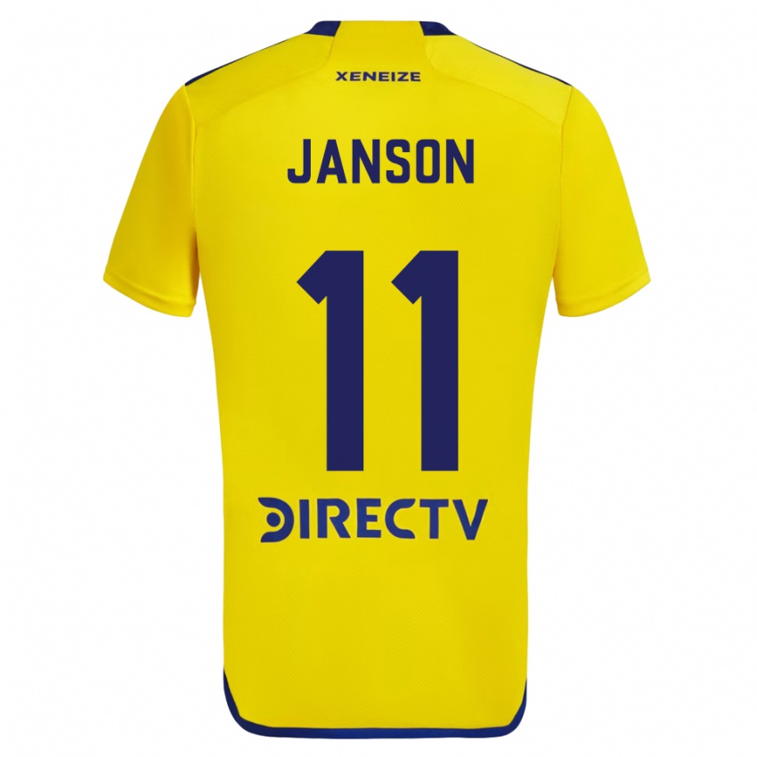 Niño Camiseta Lucas Janson #11 Amarillo Azul 2ª Equipación 2024/25 La Camisa Argentina