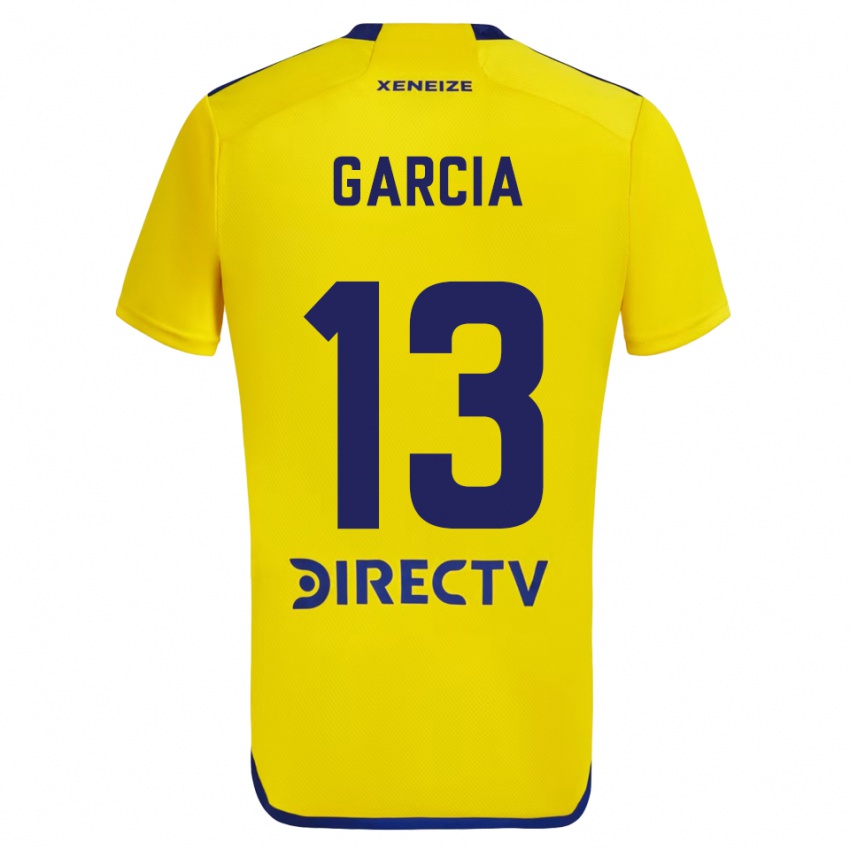 Niño Camiseta Javier Garcia #13 Amarillo Azul 2ª Equipación 2024/25 La Camisa Argentina