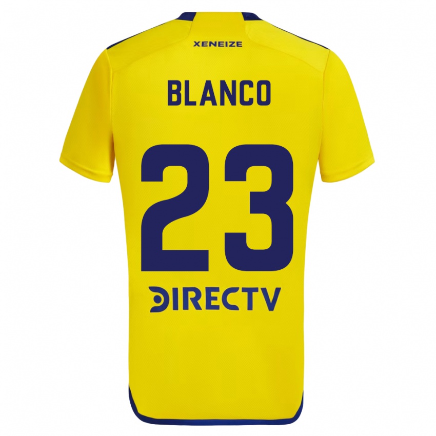 Niño Camiseta Lautaro Blanco #23 Amarillo Azul 2ª Equipación 2024/25 La Camisa Argentina