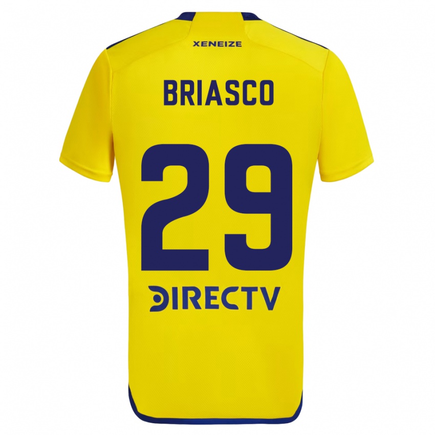 Niño Camiseta Norberto Briasco #29 Amarillo Azul 2ª Equipación 2024/25 La Camisa Argentina