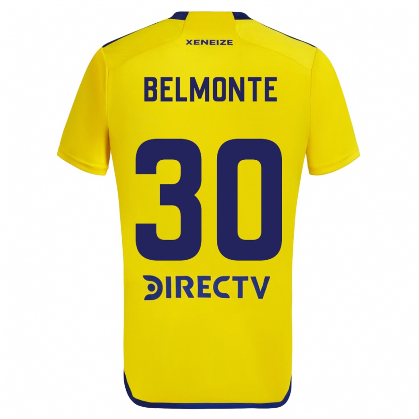 Niño Camiseta Tomás Belmonte #30 Amarillo Azul 2ª Equipación 2024/25 La Camisa Argentina