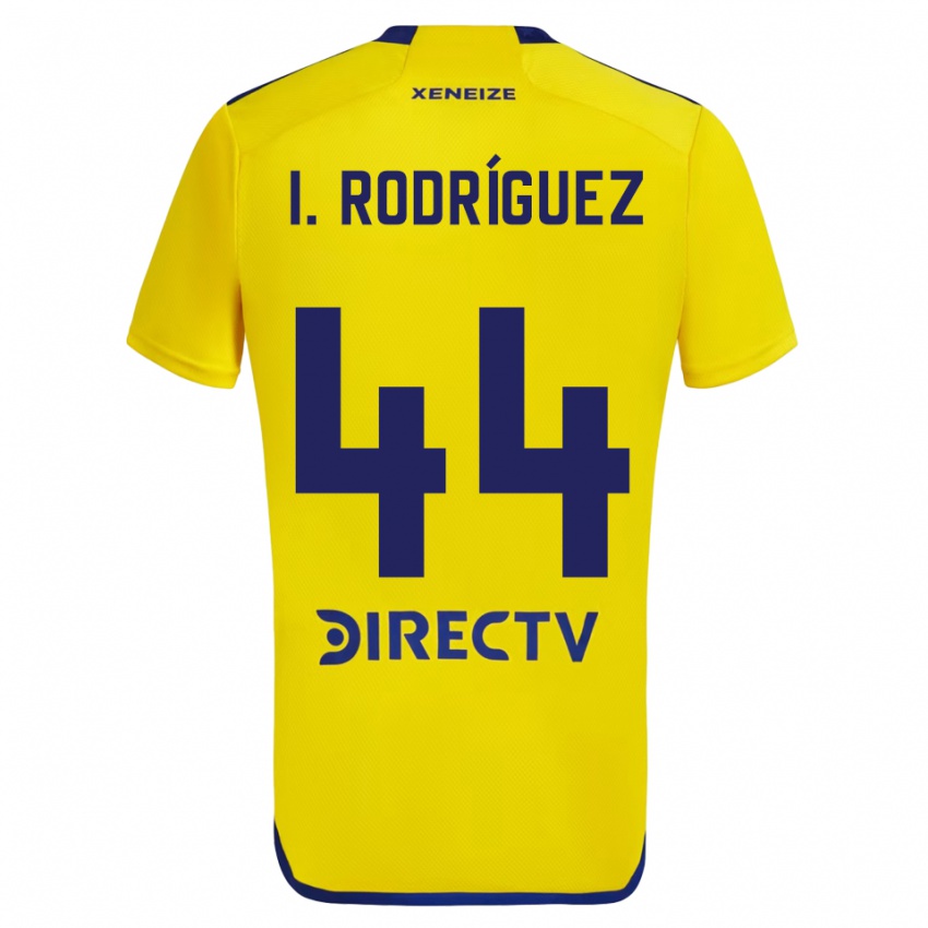 Niño Camiseta Ignacio Rodríguez #44 Amarillo Azul 2ª Equipación 2024/25 La Camisa Argentina