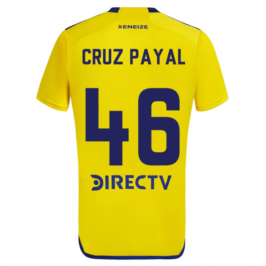 Niño Camiseta Juan Cruz Payal #46 Amarillo Azul 2ª Equipación 2024/25 La Camisa Argentina