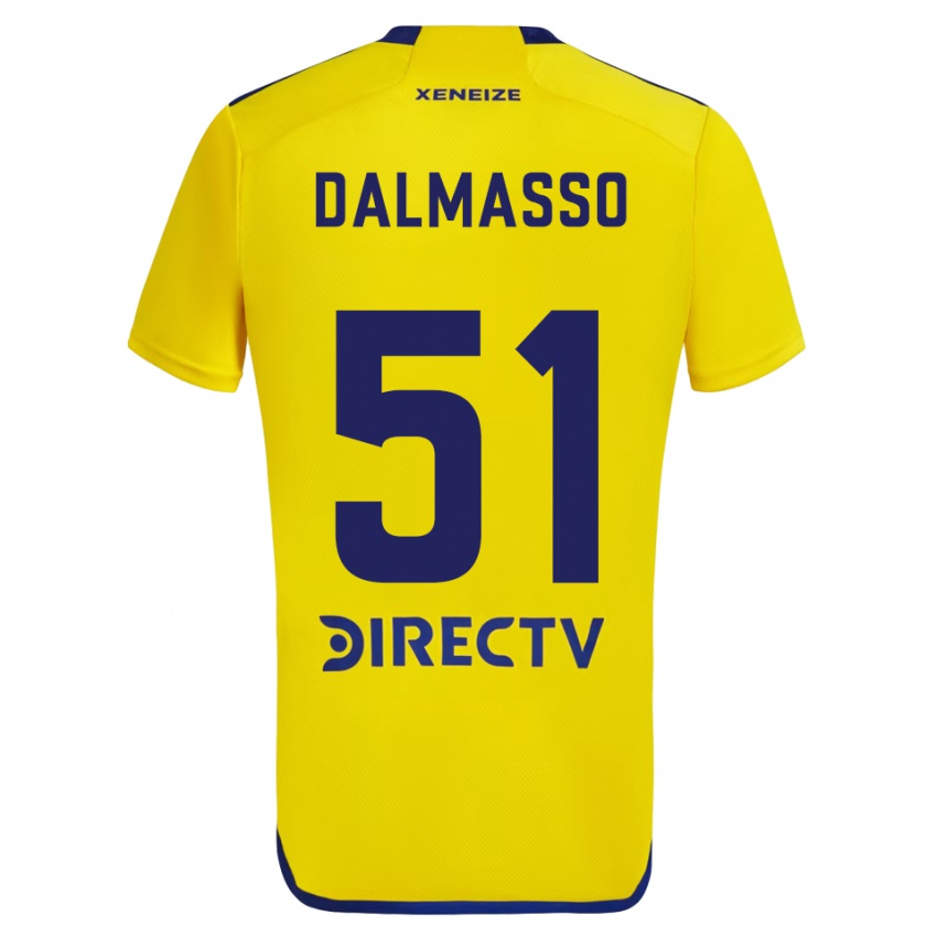 Niño Camiseta Santiago Dalmasso #51 Amarillo Azul 2ª Equipación 2024/25 La Camisa Argentina