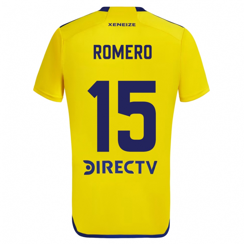 Niño Camiseta Alejo Romero #15 Amarillo Azul 2ª Equipación 2024/25 La Camisa Argentina