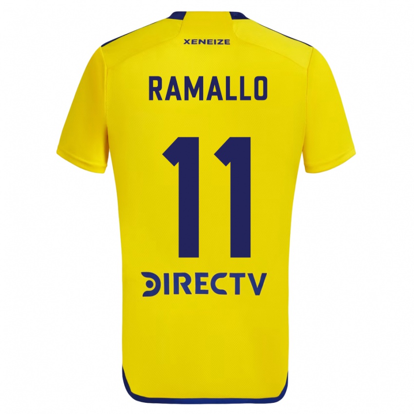 Niño Camiseta Yael Ramallo #11 Amarillo Azul 2ª Equipación 2024/25 La Camisa Argentina