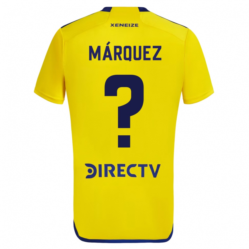 Niño Camiseta Tomás Márquez #0 Amarillo Azul 2ª Equipación 2024/25 La Camisa Argentina