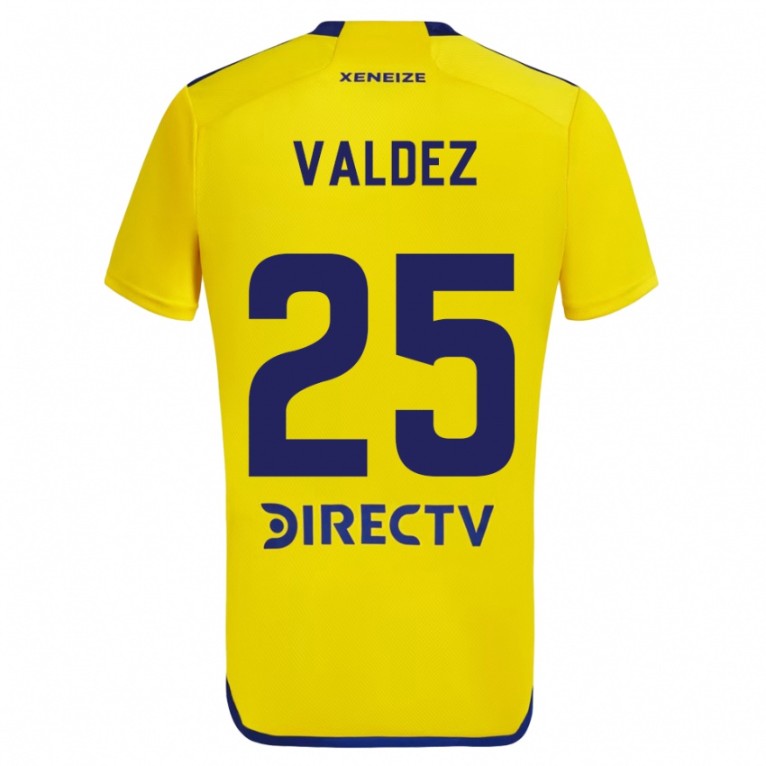 Niño Camiseta Bruno Valdez #25 Amarillo Azul 2ª Equipación 2024/25 La Camisa Argentina