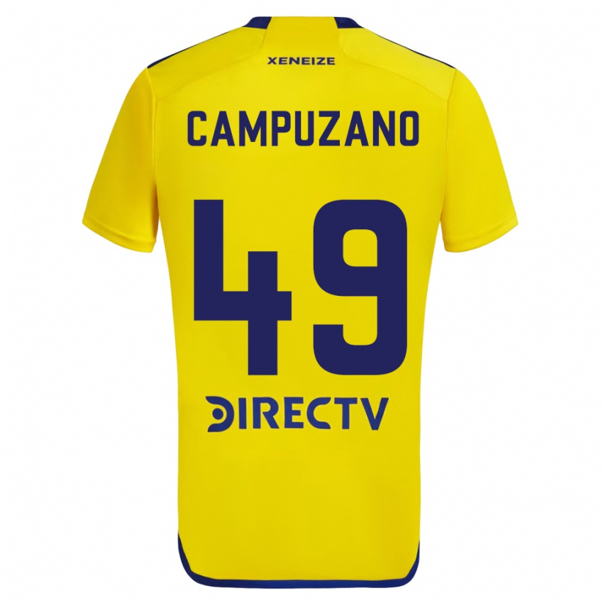 Niño Camiseta Jorman Campuzano #49 Amarillo Azul 2ª Equipación 2024/25 La Camisa Argentina