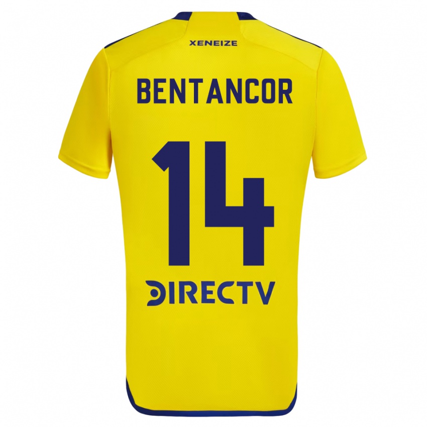 Niño Camiseta Thomás Bentancor #14 Amarillo Azul 2ª Equipación 2024/25 La Camisa Argentina