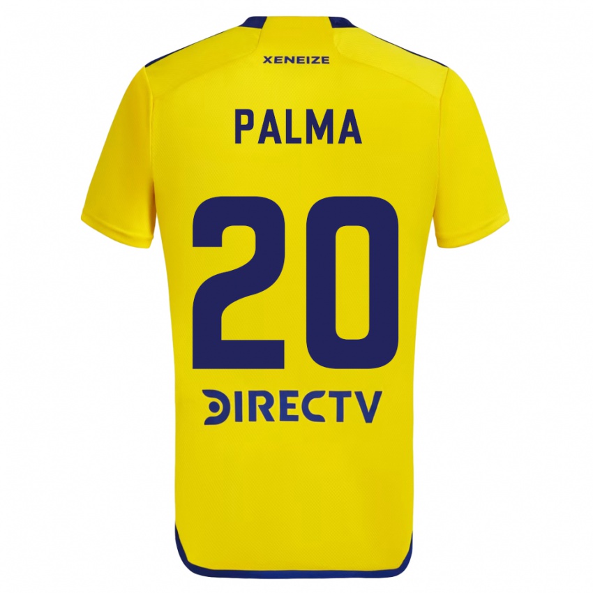 Niño Camiseta Lucas Palma #20 Amarillo Azul 2ª Equipación 2024/25 La Camisa Argentina