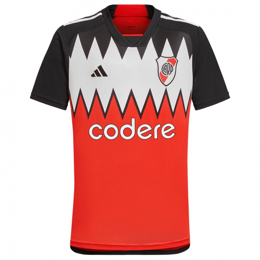 Niño Camiseta Valentín Cerrudo #0 Rojo Negro Blanco 2ª Equipación 2024/25 La Camisa Argentina