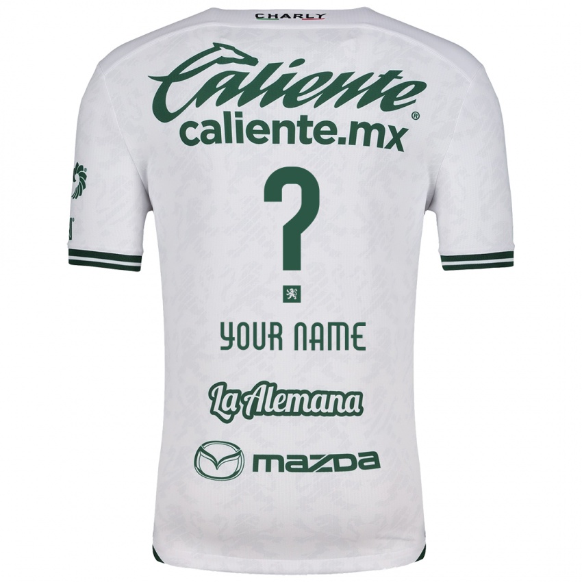 Niño Camiseta Ihren Namen #0 Blanco Verde 2ª Equipación 2024/25 La Camisa Argentina