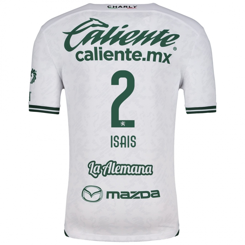 Niño Camiseta Mauricio Isaís #2 Blanco Verde 2ª Equipación 2024/25 La Camisa Argentina