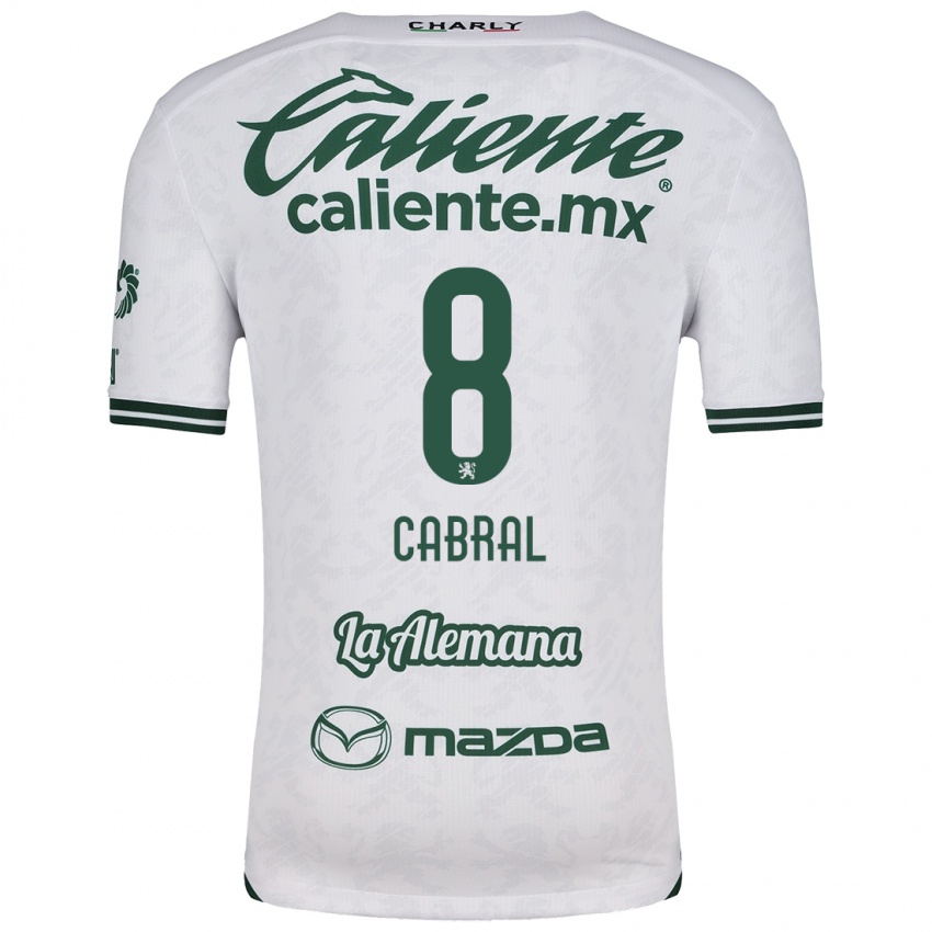 Niño Camiseta Luciano Cabral #8 Blanco Verde 2ª Equipación 2024/25 La Camisa Argentina