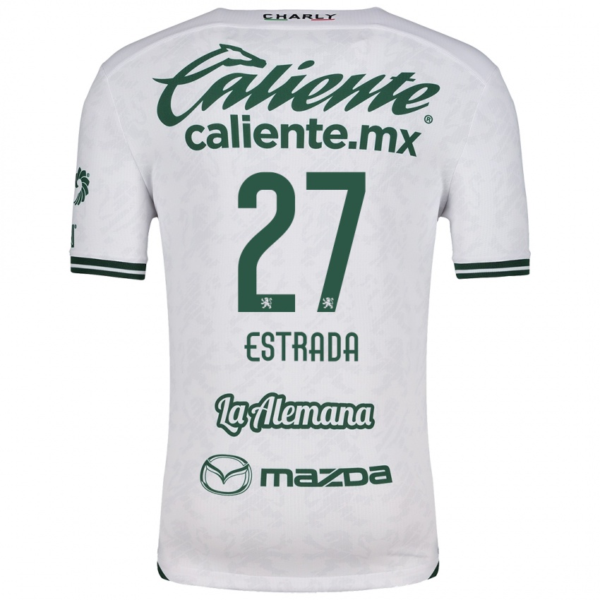 Niño Camiseta Ángel Estrada #27 Blanco Verde 2ª Equipación 2024/25 La Camisa Argentina