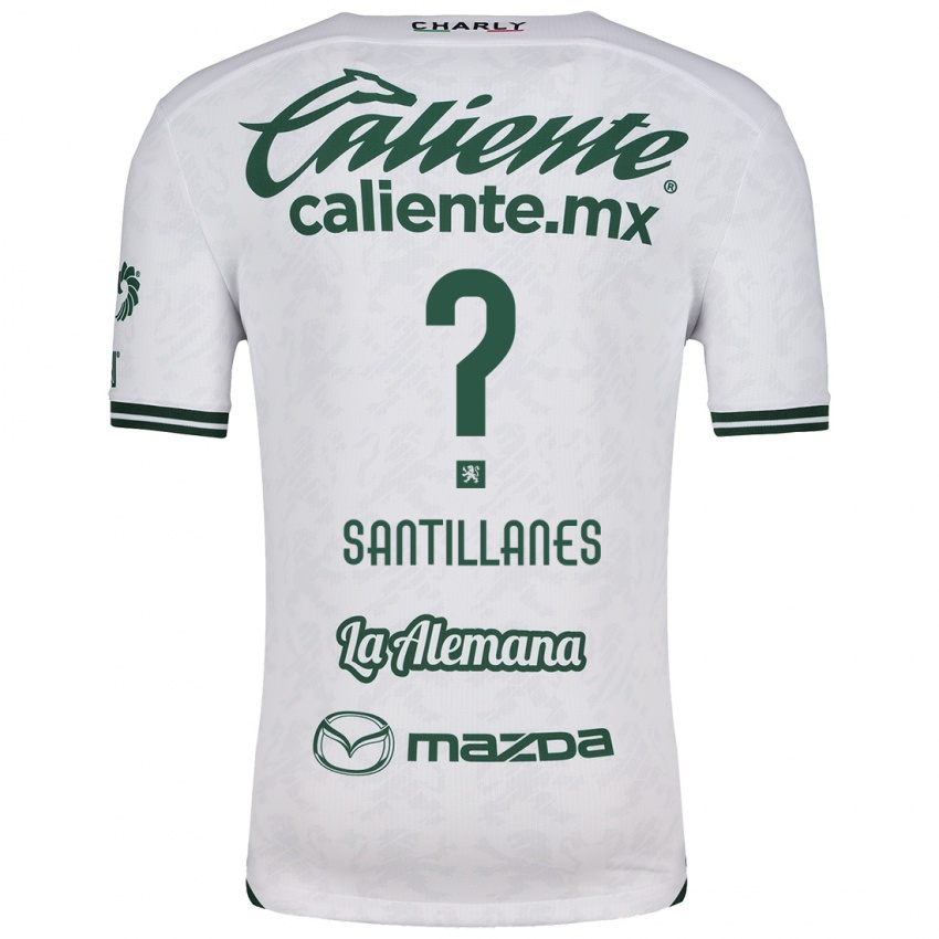 Niño Camiseta Antonio Santillanes #0 Blanco Verde 2ª Equipación 2024/25 La Camisa Argentina