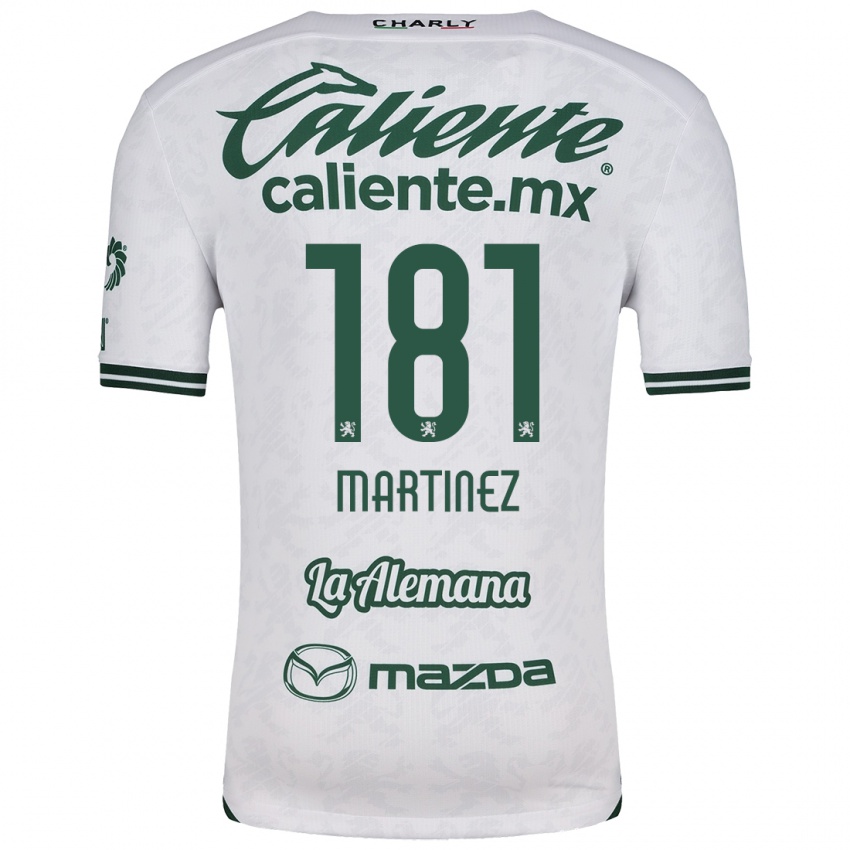 Niño Camiseta Irving Martínez #181 Blanco Verde 2ª Equipación 2024/25 La Camisa Argentina