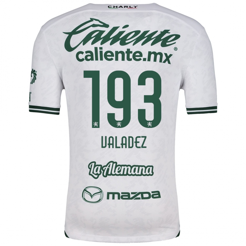 Niño Camiseta Luis Valadez #193 Blanco Verde 2ª Equipación 2024/25 La Camisa Argentina