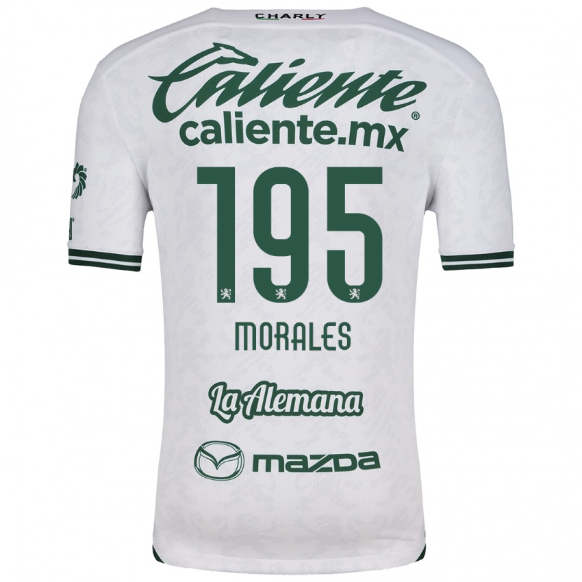 Niño Camiseta Daniel Morales #195 Blanco Verde 2ª Equipación 2024/25 La Camisa Argentina