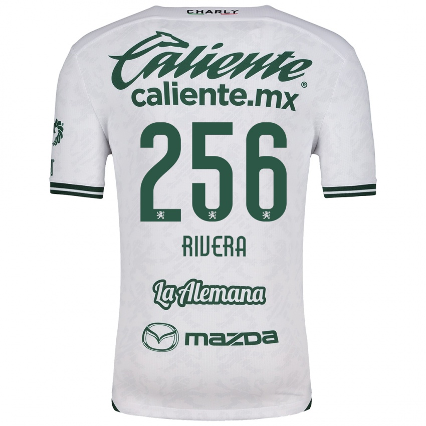 Niño Camiseta Fernando Rivera #256 Blanco Verde 2ª Equipación 2024/25 La Camisa Argentina