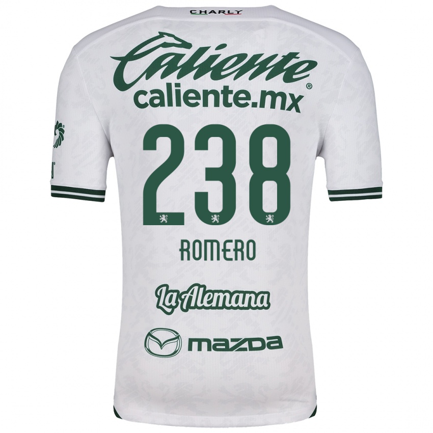 Niño Camiseta Paulo Romero #238 Blanco Verde 2ª Equipación 2024/25 La Camisa Argentina