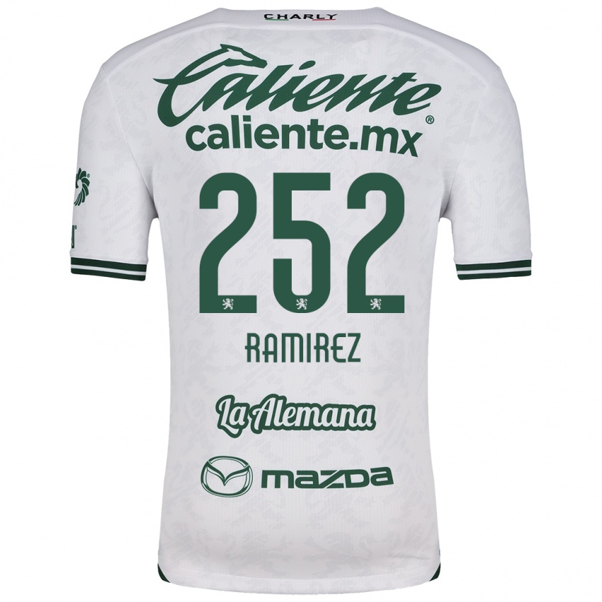 Niño Camiseta Luis Ramírez #252 Blanco Verde 2ª Equipación 2024/25 La Camisa Argentina