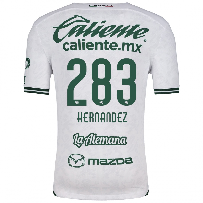 Niño Camiseta Karin Hernández #283 Blanco Verde 2ª Equipación 2024/25 La Camisa Argentina