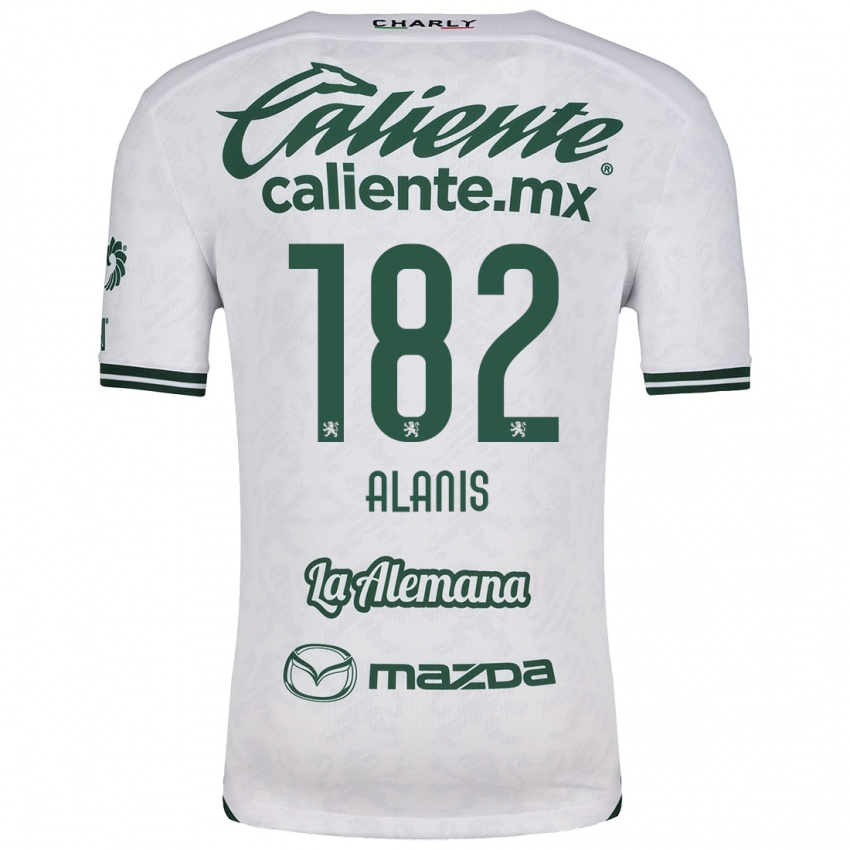 Niño Camiseta Alejandro Alanís #182 Blanco Verde 2ª Equipación 2024/25 La Camisa Argentina