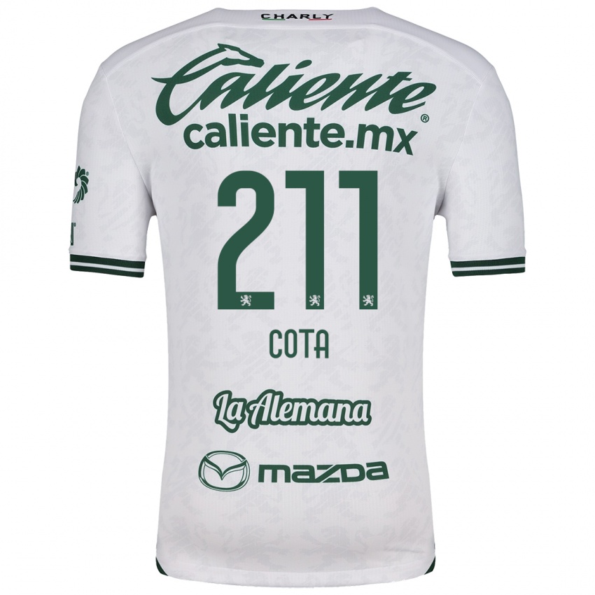 Niño Camiseta Luis Cota #211 Blanco Verde 2ª Equipación 2024/25 La Camisa Argentina