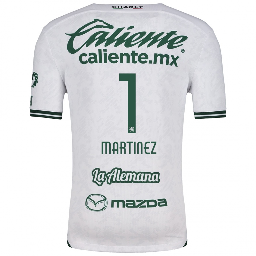 Niño Camiseta Angeles Martínez #1 Blanco Verde 2ª Equipación 2024/25 La Camisa Argentina