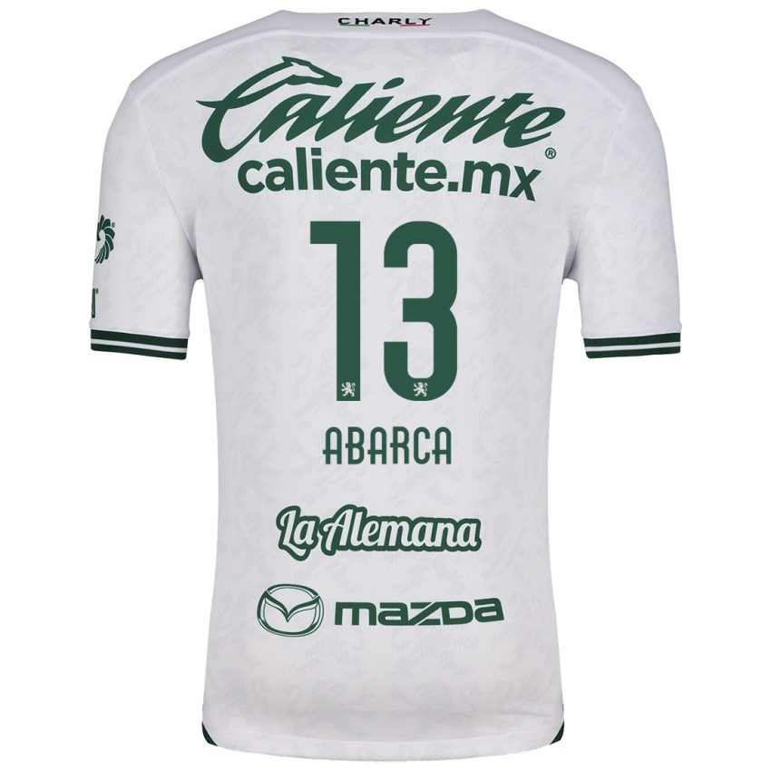 Niño Camiseta Vidalia Abarca #13 Blanco Verde 2ª Equipación 2024/25 La Camisa Argentina