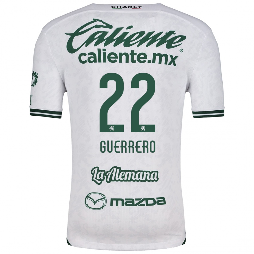 Niño Camiseta África Guerrero #22 Blanco Verde 2ª Equipación 2024/25 La Camisa Argentina