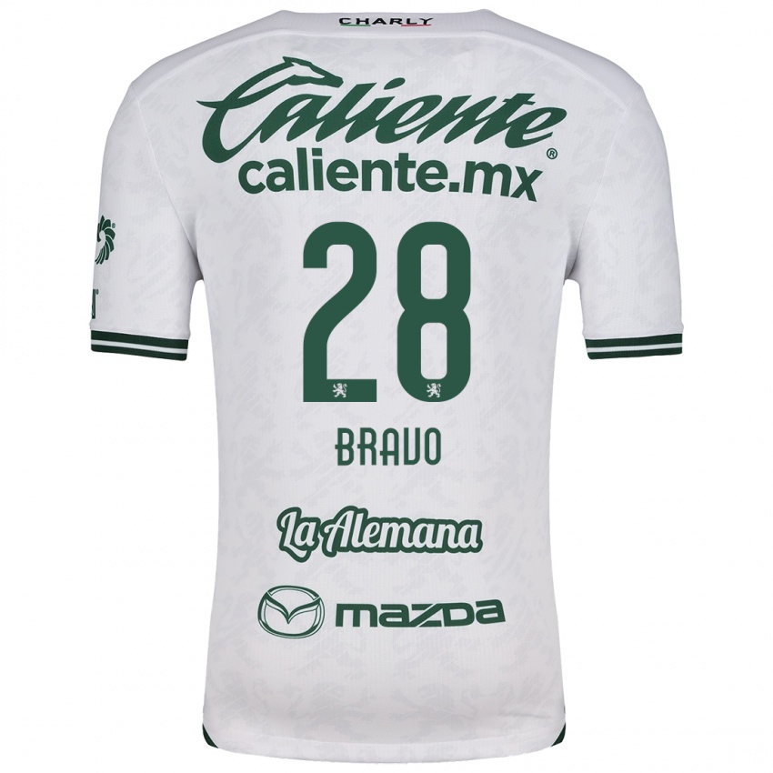 Niño Camiseta Ruth Bravo #28 Blanco Verde 2ª Equipación 2024/25 La Camisa Argentina