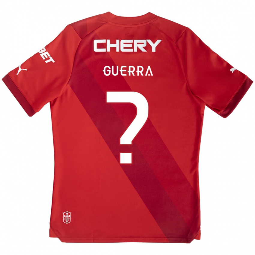 Niño Camiseta Mateo Guerra #0 Rojo Blanco 2ª Equipación 2024/25 La Camisa Argentina