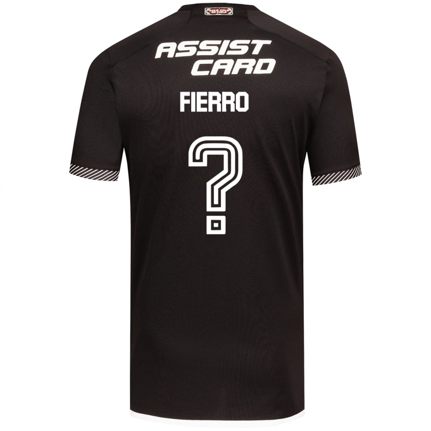 Niño Camiseta Julio Fierro #0 Blanco Negro 2ª Equipación 2024/25 La Camisa Argentina