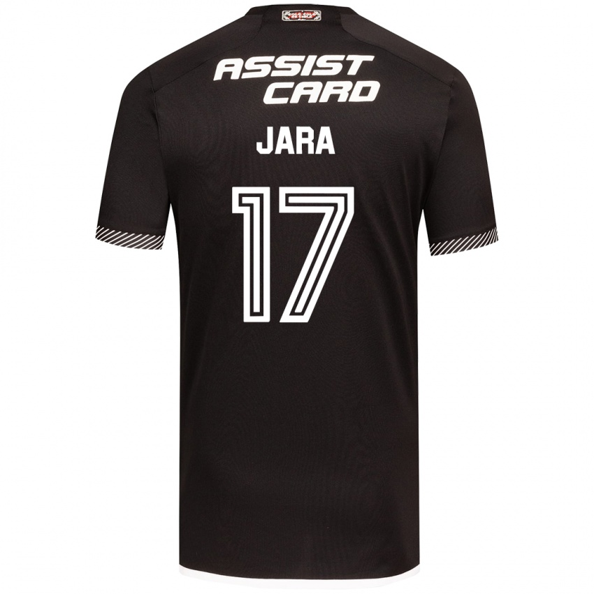 Niño Camiseta Ignacio Jara #17 Blanco Negro 2ª Equipación 2024/25 La Camisa Argentina