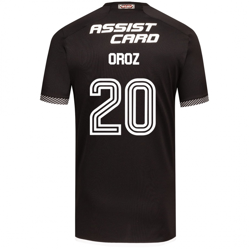 Niño Camiseta Alexander Oroz #20 Blanco Negro 2ª Equipación 2024/25 La Camisa Argentina