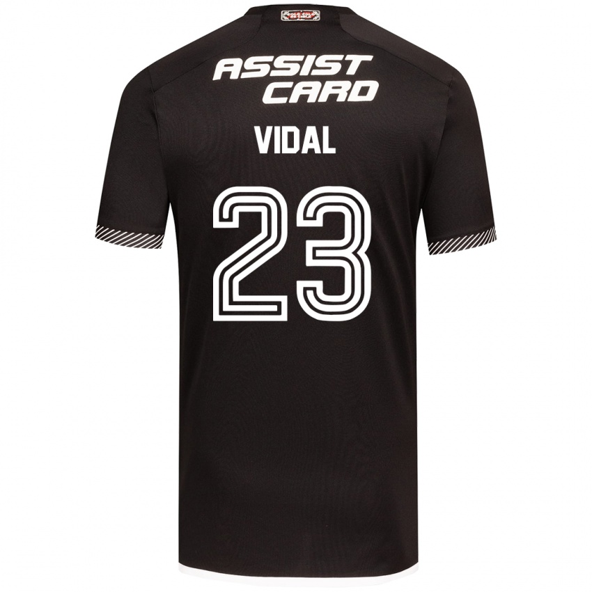 Niño Camiseta Arturo Vidal #23 Blanco Negro 2ª Equipación 2024/25 La Camisa Argentina