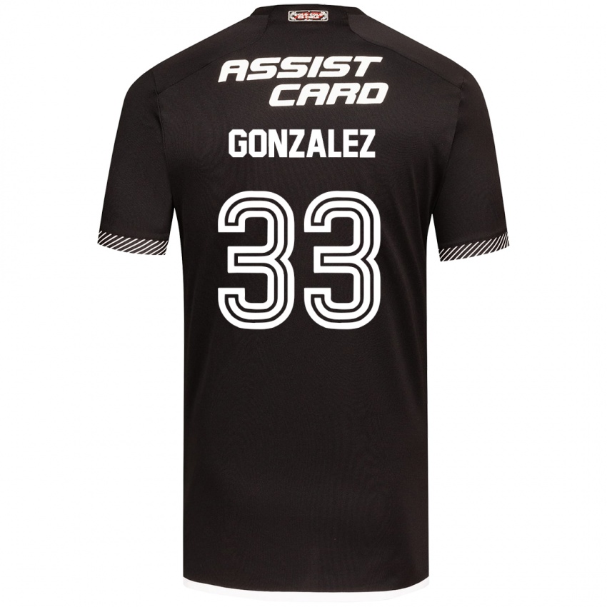 Niño Camiseta Ramiro González #33 Blanco Negro 2ª Equipación 2024/25 La Camisa Argentina