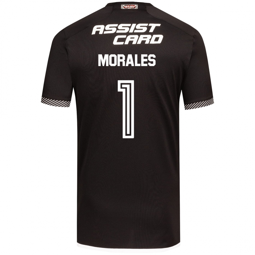 Niño Camiseta Benjamin Morales #1 Blanco Negro 2ª Equipación 2024/25 La Camisa Argentina