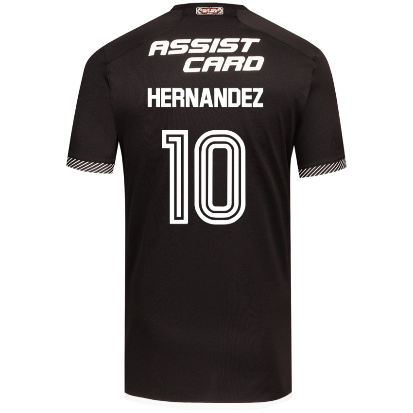 Niño Camiseta Leandro Hernández #10 Blanco Negro 2ª Equipación 2024/25 La Camisa Argentina